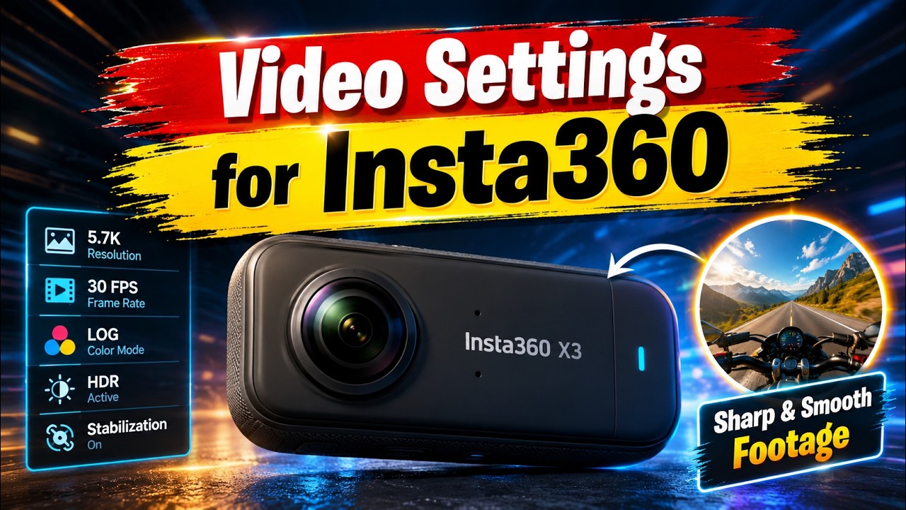 Insta360 X3 - BEST Settings |  Tips & Best Settings for High-Quality 360 Videos