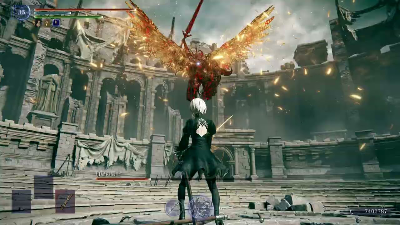 2B VS 坩堝の騎士(剣) ELDEN RING NIGHTREIGN エルデンリング ナイトレイン Mutant Crucible Knight vs 2B (Executor)