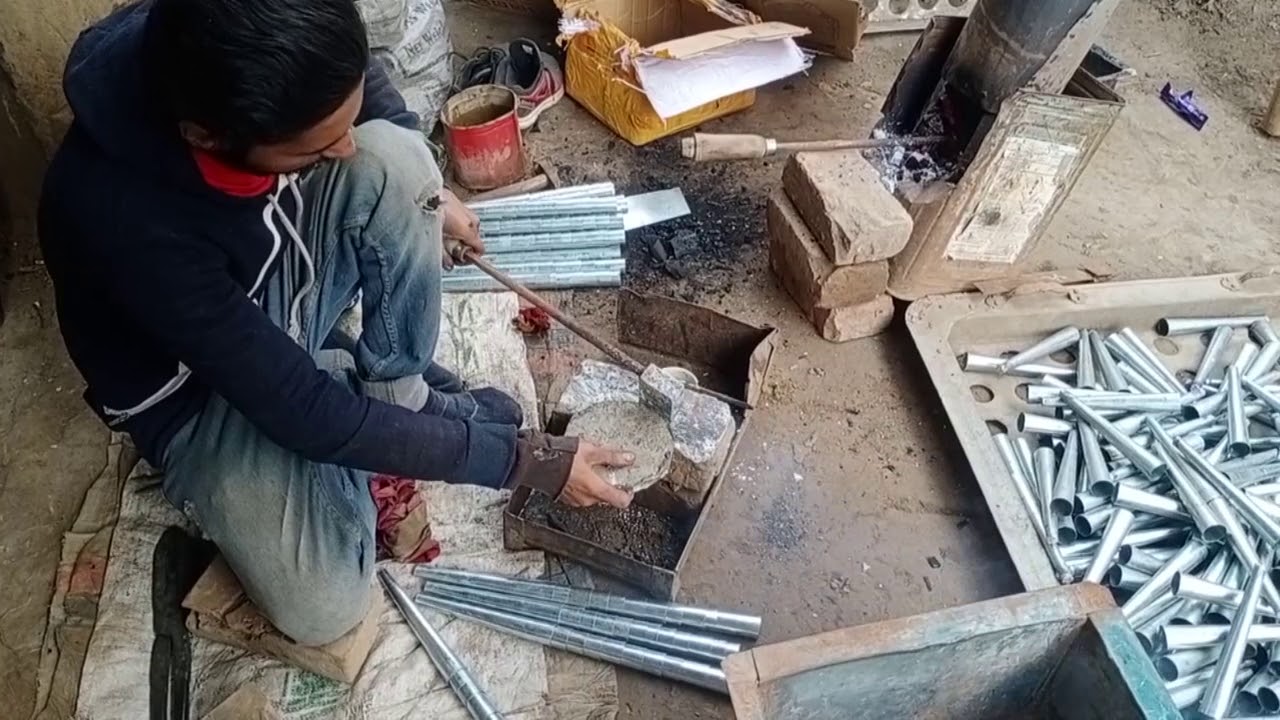 Talented Guy Making Kulfi Mold with Amazing Skills