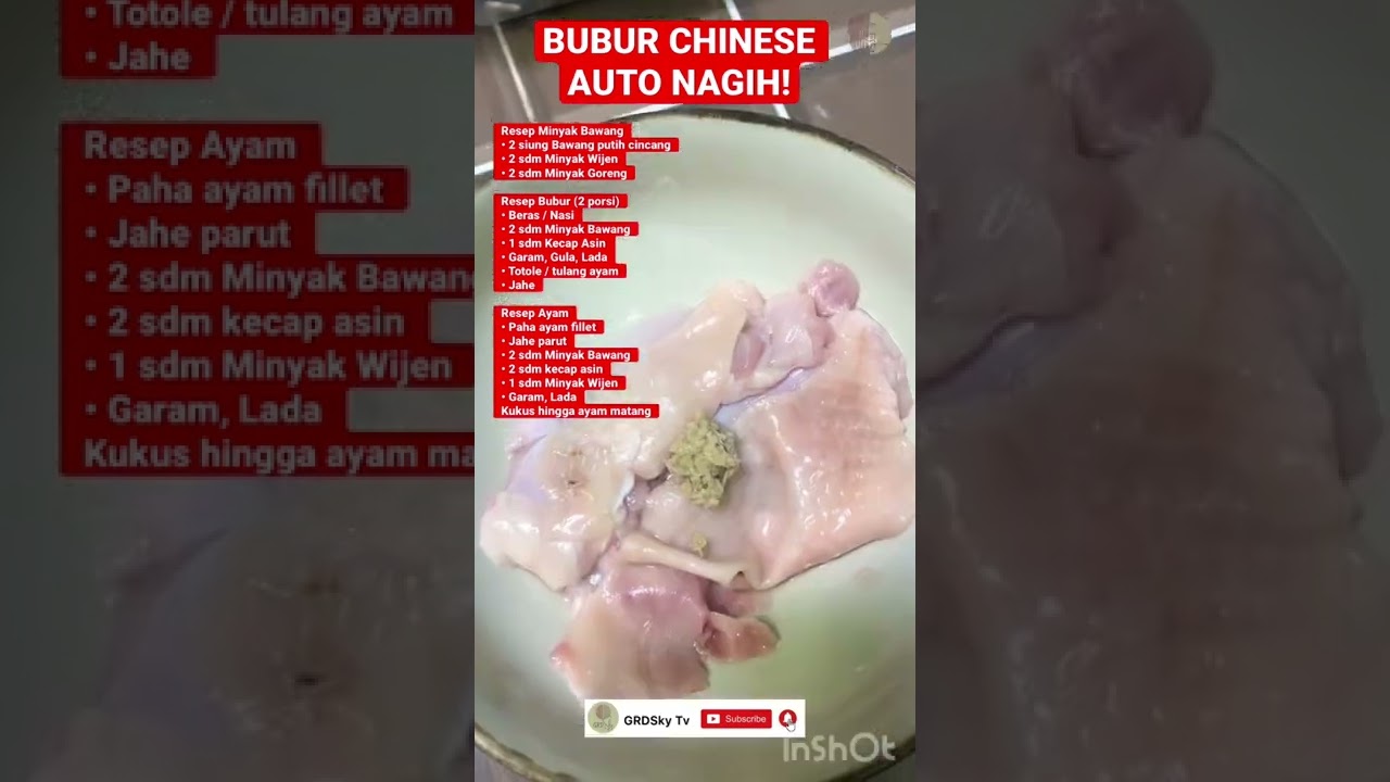RESEP BUBUR CHINESE SIMPEL AUTO KETAGIHAN | GRDSky Tv