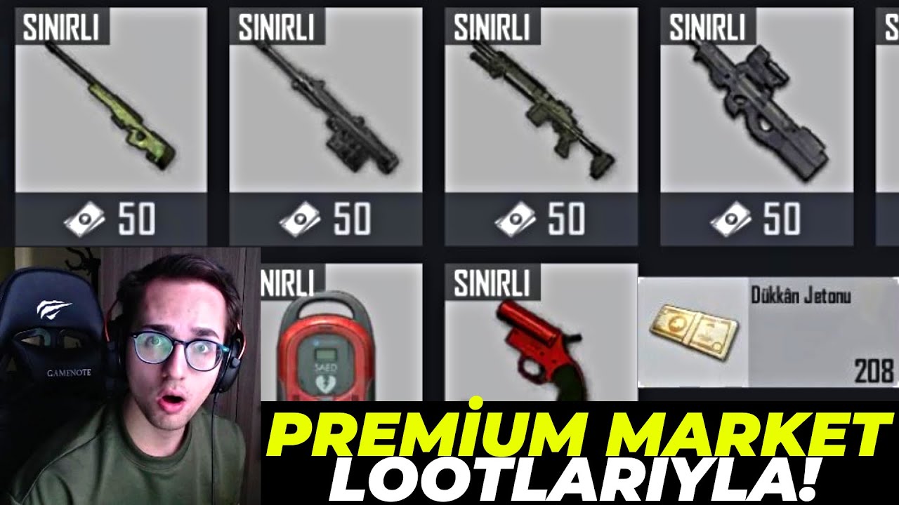 PREMİUM MARKET LOOTLARIYLA WIN ALMAK ? PUBG MOBILE