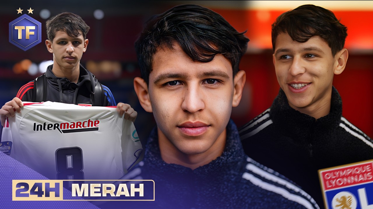 On a passé 24h avec la nouvelle pépite de l'OL Khalis Merah ! 🦁🔥