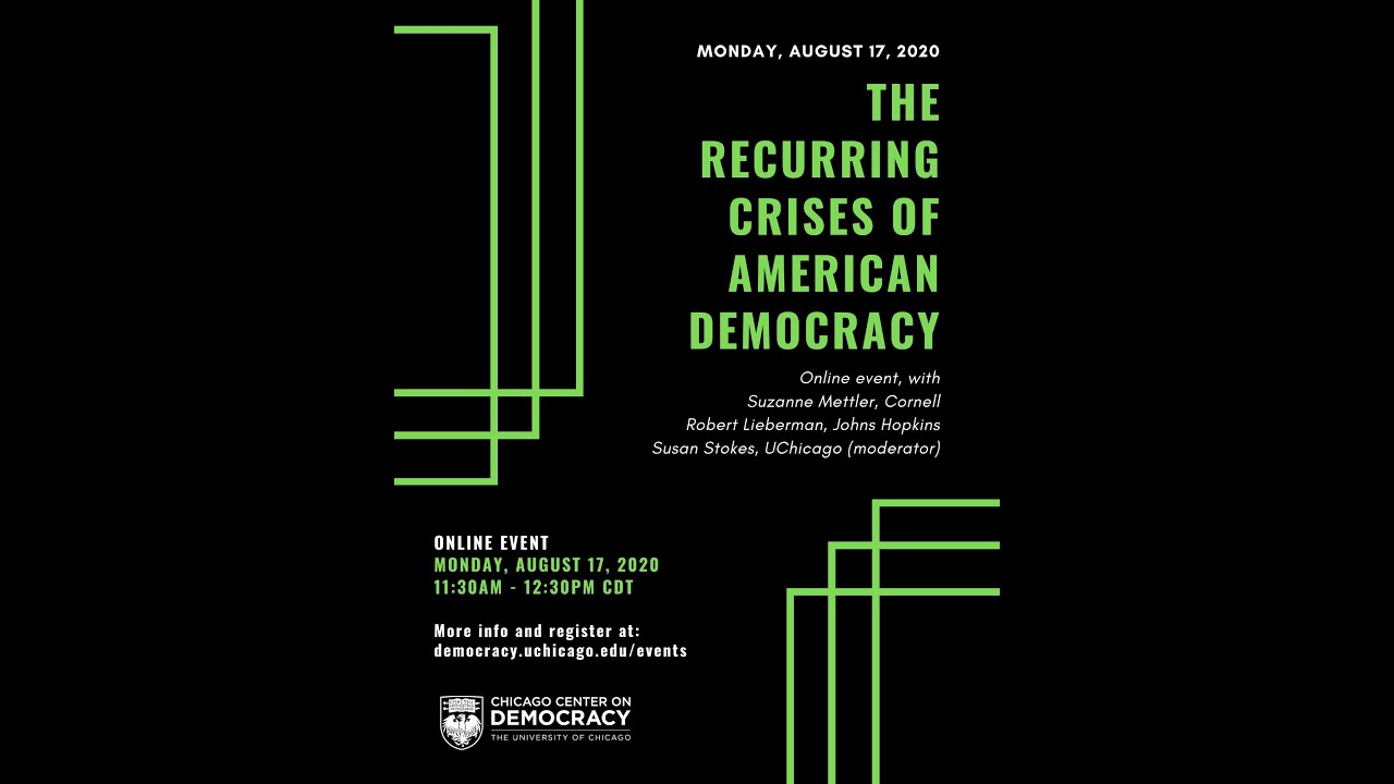 Book Talk: The Recurring Crises of American Democracy by Suzanne Mettler and Robert Lieberman