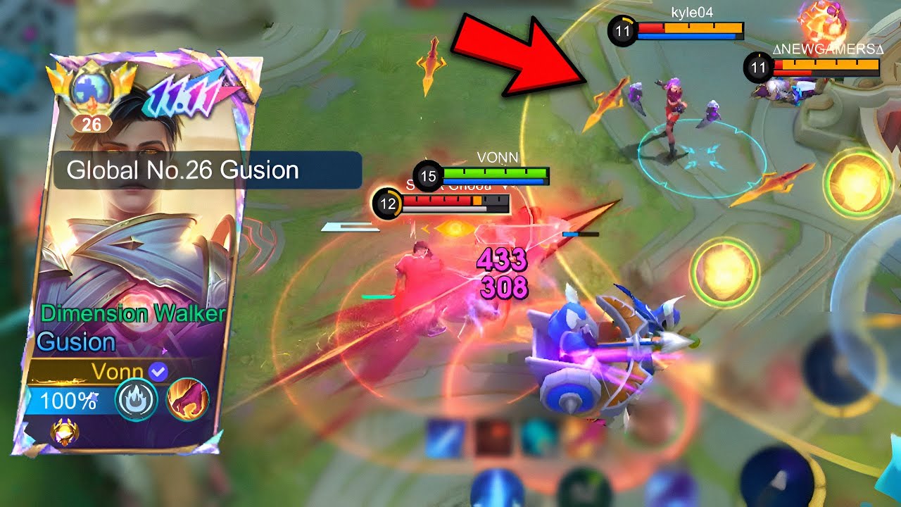 GUSION HIGH IQ TRICK! UNEXPECTED ONE SHOT COMBO🔥