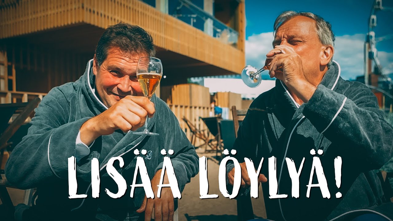 Kutsuttiin Jethron kanssa tuttuja syömään ja saunaan!