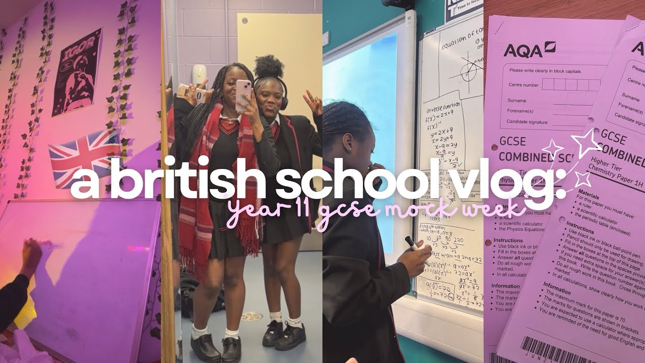 YR11 GCSE MOCK WEEK: a british school vlog  ft. @FirstRateTutors 📚