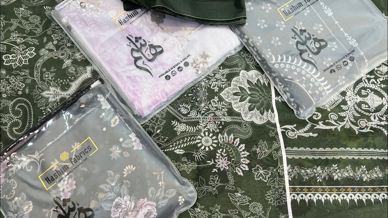 Zarqoon Printed Lawn by Hashim Fabrics | Original Volume 8 Meter Cutting Suit | Cash On Delivery