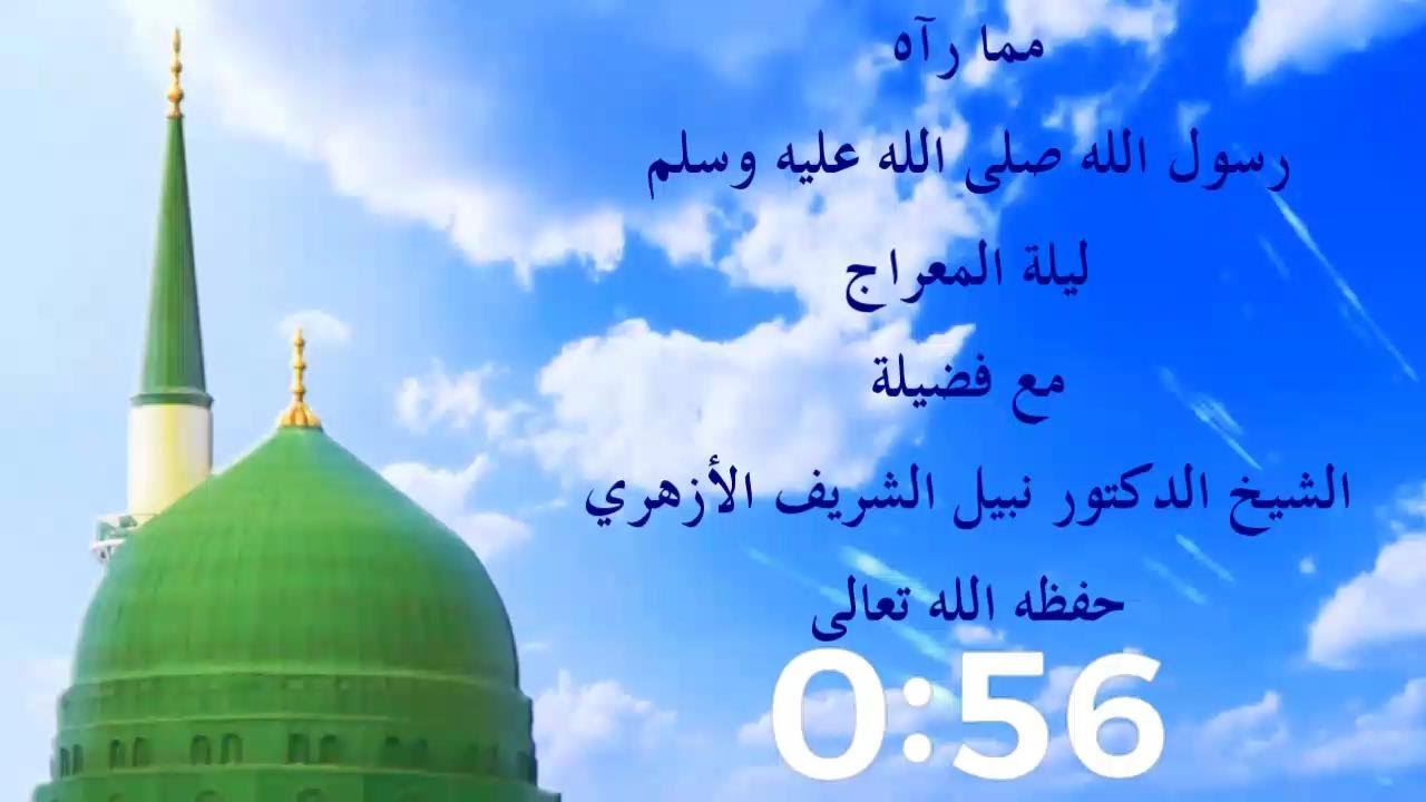 مما رآه  رسول الله صلى الله عليه وسلّم ليلة المعراج