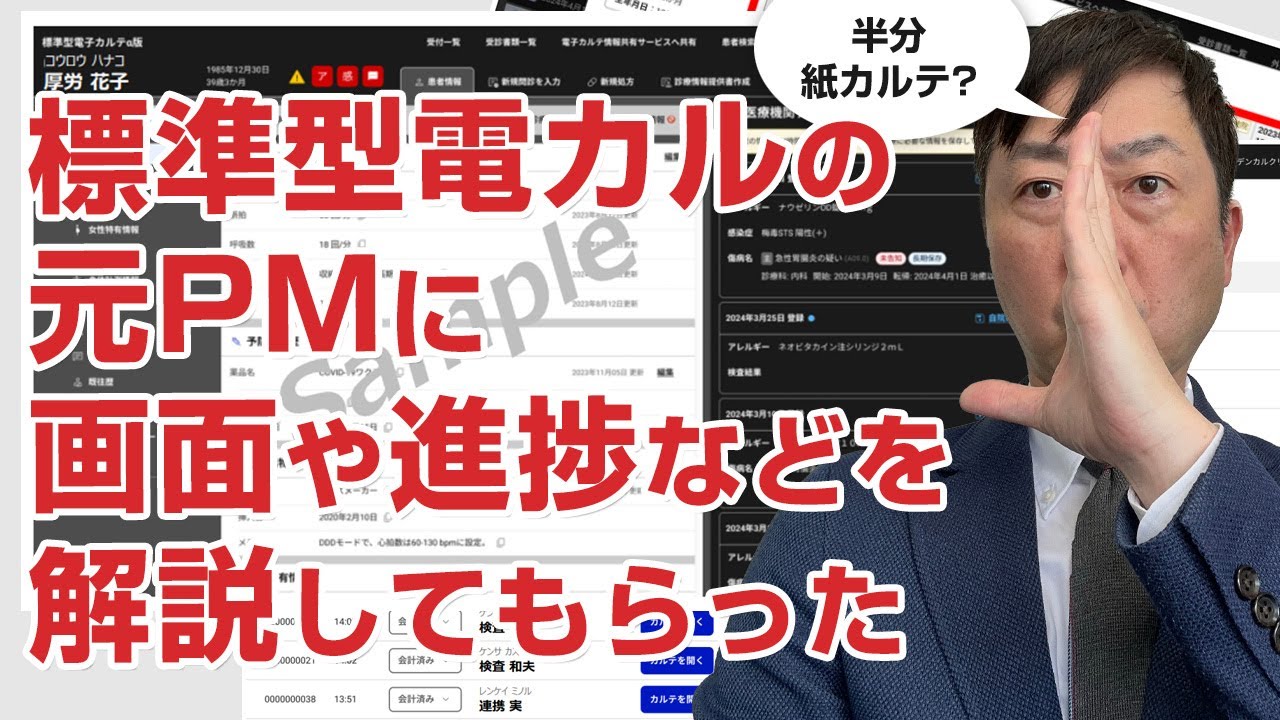 標準型電子カルテのプロジェクトマネージャーだった人に開発状況などを聞いてみた