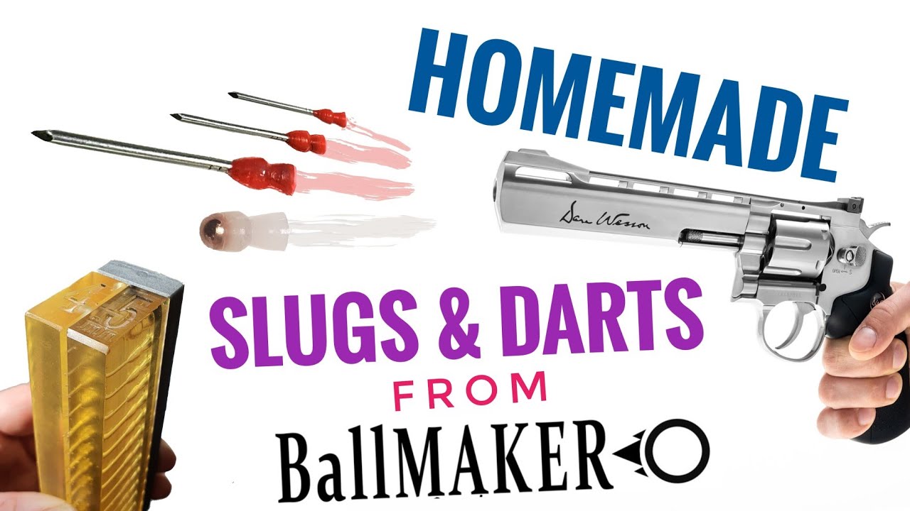 How to make DARTS & SLUGS cal .177 / 4,5 mm with BallMAKER MOLD for airgun & airifle. HomeMade craft
