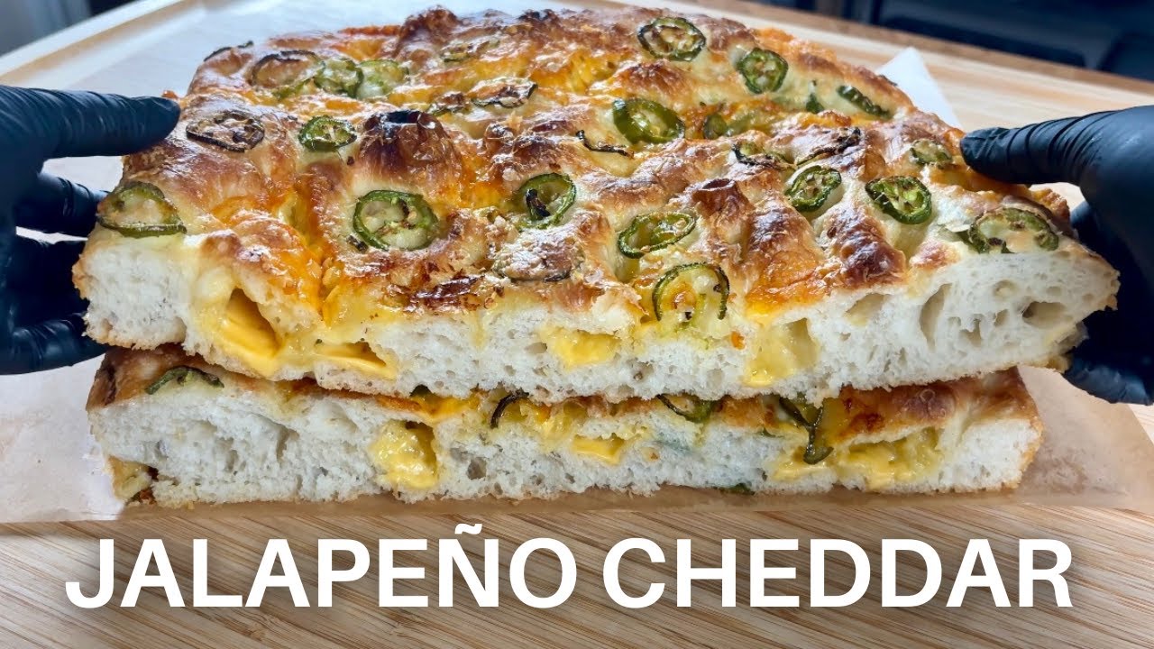 Jalape&ntilde;o Cheddar Focaccia Recipe | Quick & Easy