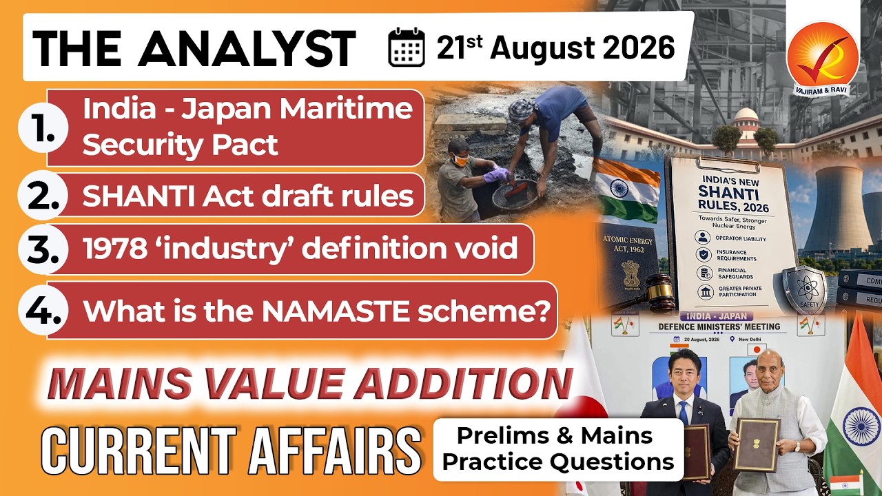 Current Affairs Today 21 Aug 2026 I UPSC Daily Current Affairs I The Hindu Analysis I The Analyst