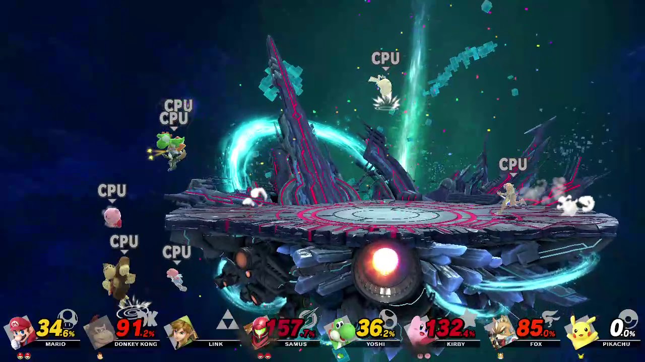 Mario vs Donkey Kong vs Link vs Samus vs Yoshi vs Kirby vs Fox vs Pikachu