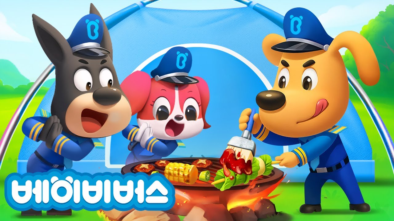 캠핑 안전 + 동화모음 | 유괴 예방 | 안전교육 | 애니메이션 | 래브라도 경장 | 베이비버스 | BabyBus