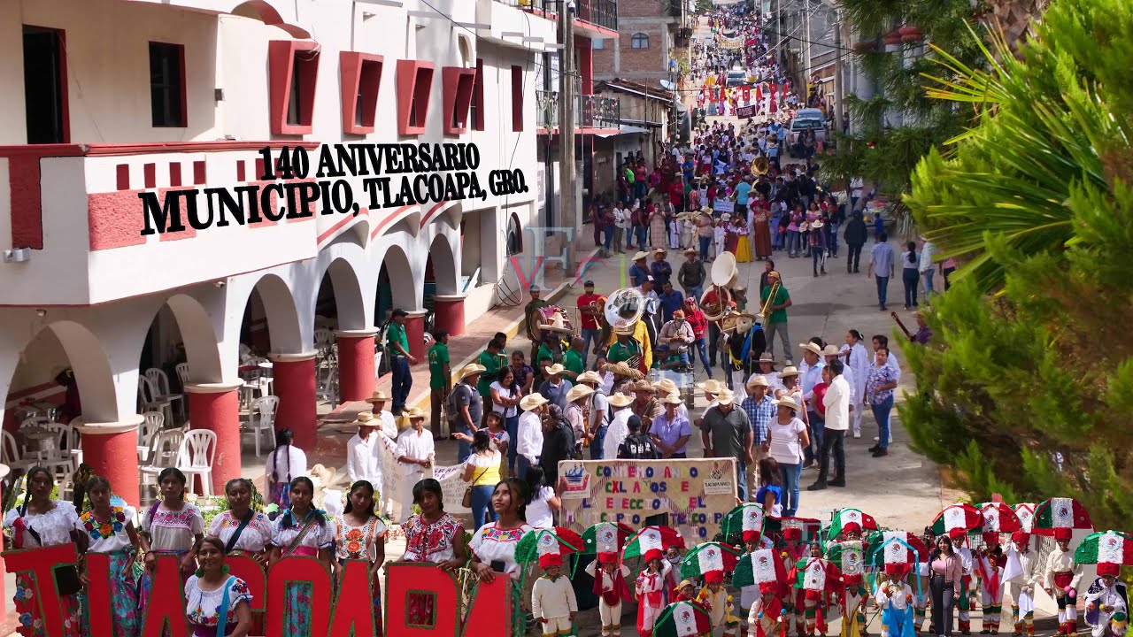 ERECCION DEL MUNICIPIO DE TLACOAPA, GRO. 30 DE MAYO. PENDON.