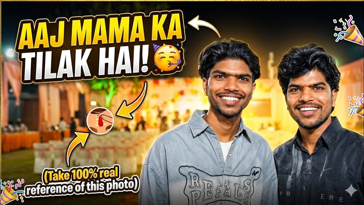 Ajj hi mama ji ka tilak
