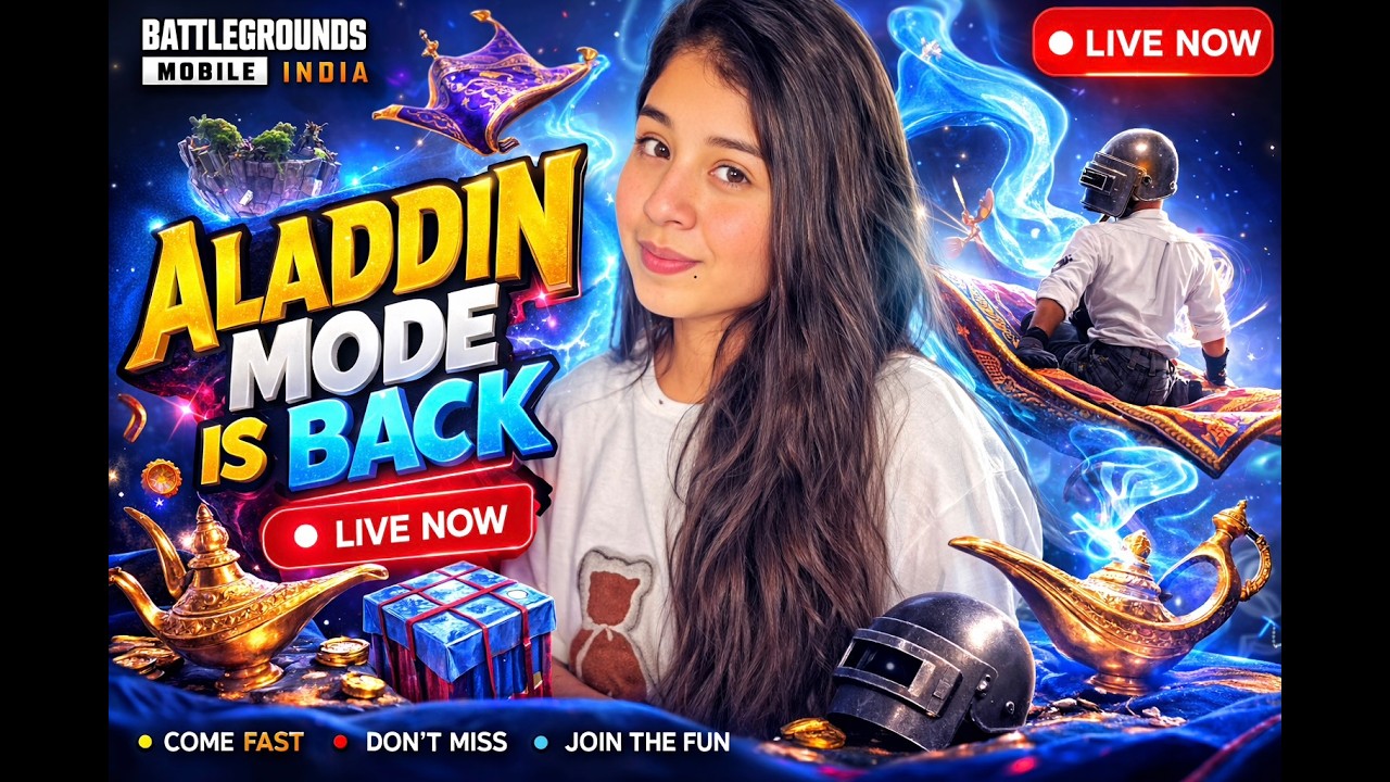 🔴 BGMI LIVE IN TAMIL | ALADDIN MODE GAMEPLAY 🔥 SENORITA GAMING LIVE