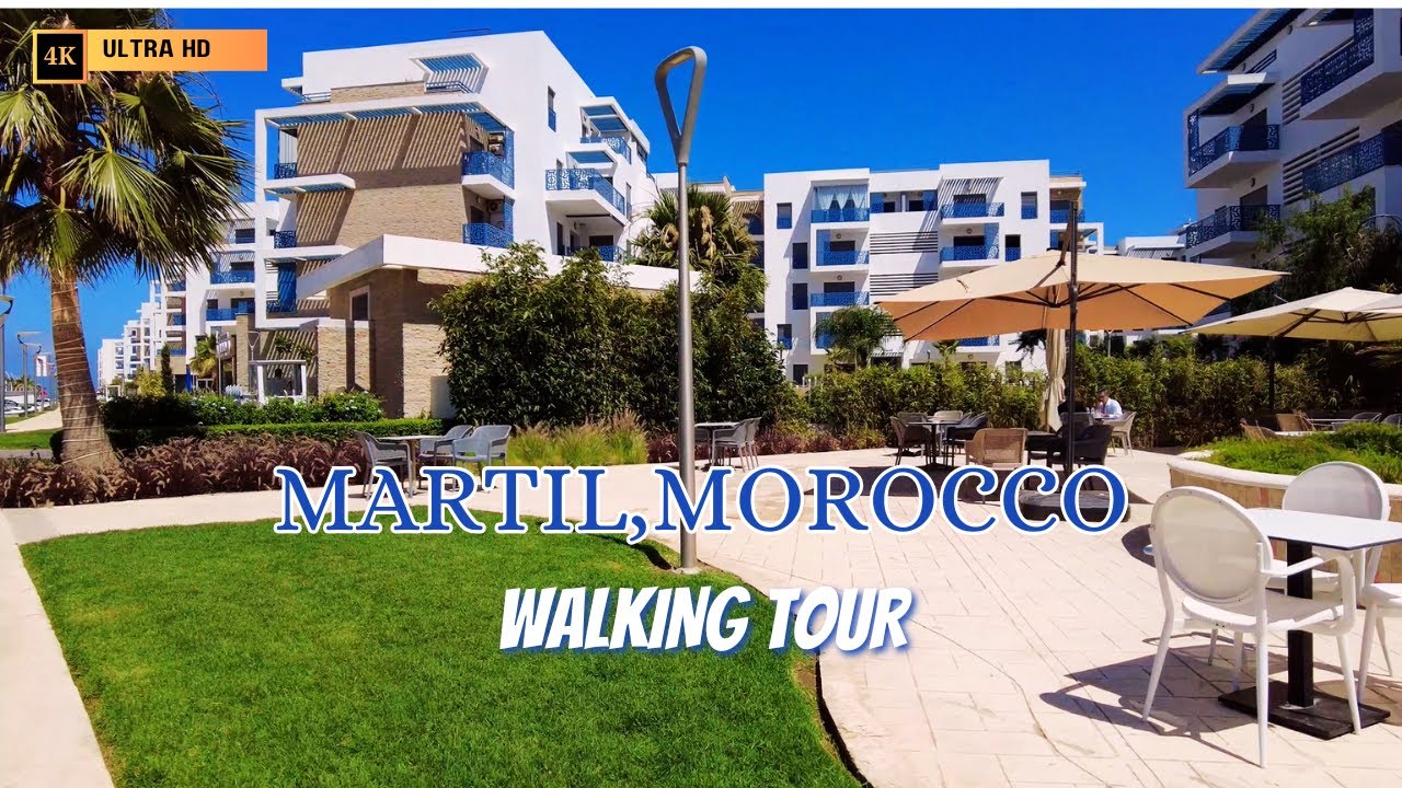 Martil, MOROCCO Walking Tour - 4K (Tetouan)