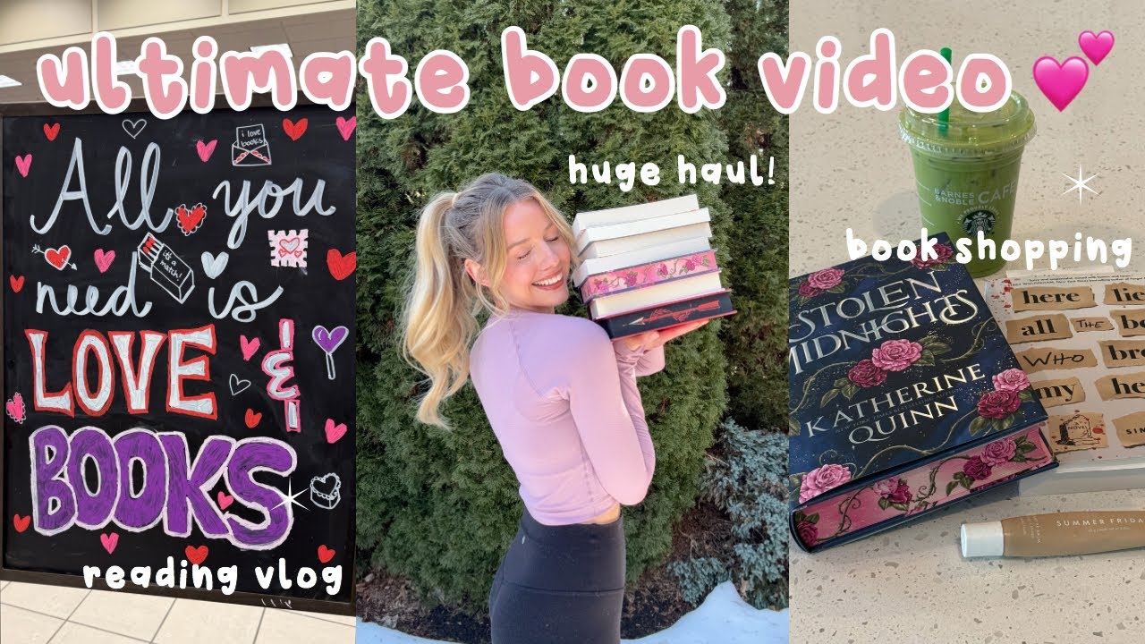 ЛУЧШЕЕ ВИДЕО О КНИГАХ 💗 Видеоблог из книжного магазина, огромная покупка книг, чтение и обзоры!