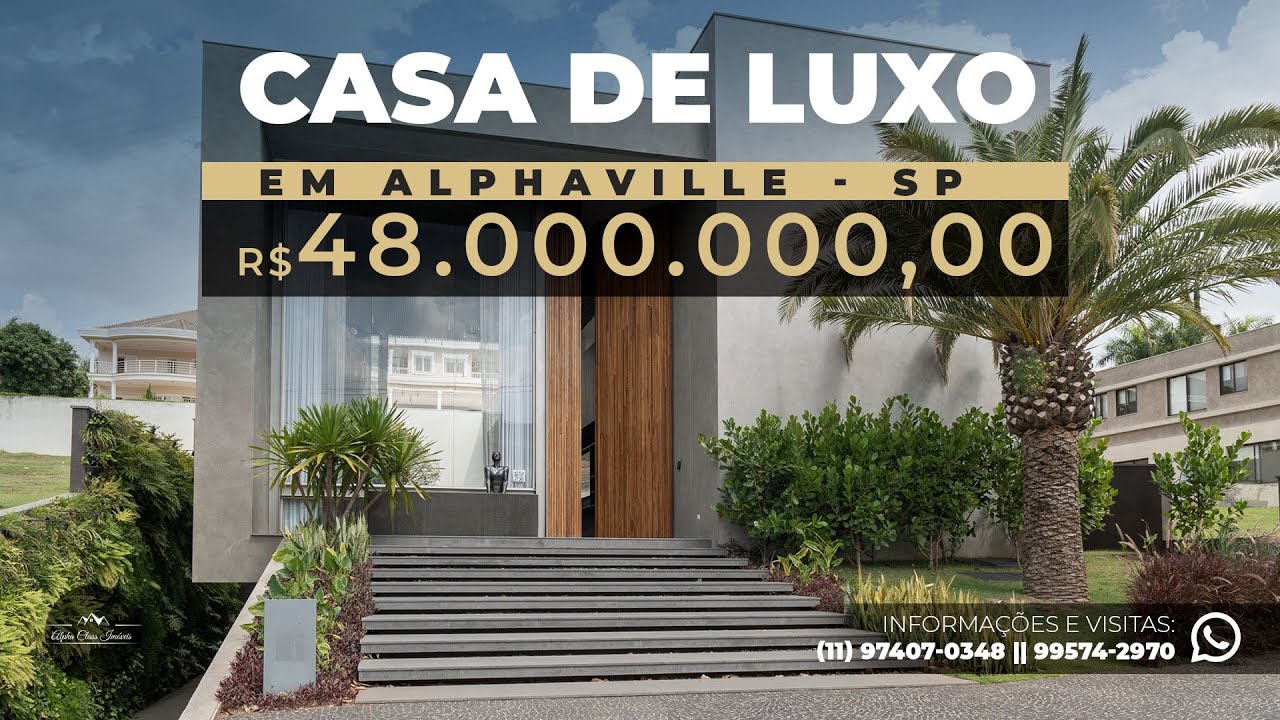 MANSÃO DE R$ 48.000.000,00 EM ALPHAVILLE, SÃO PAULO. UM ESPETÁCULO