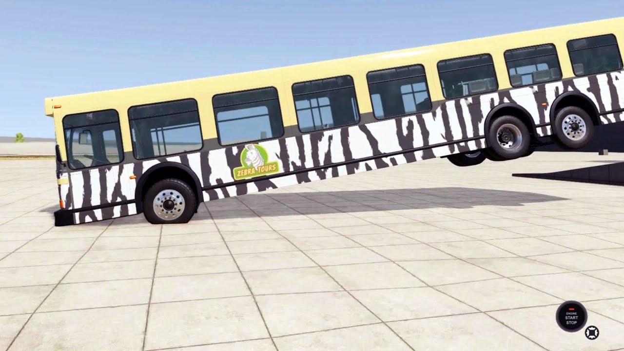 BeamNG Drive - 6x2 Bus Suspension Testing