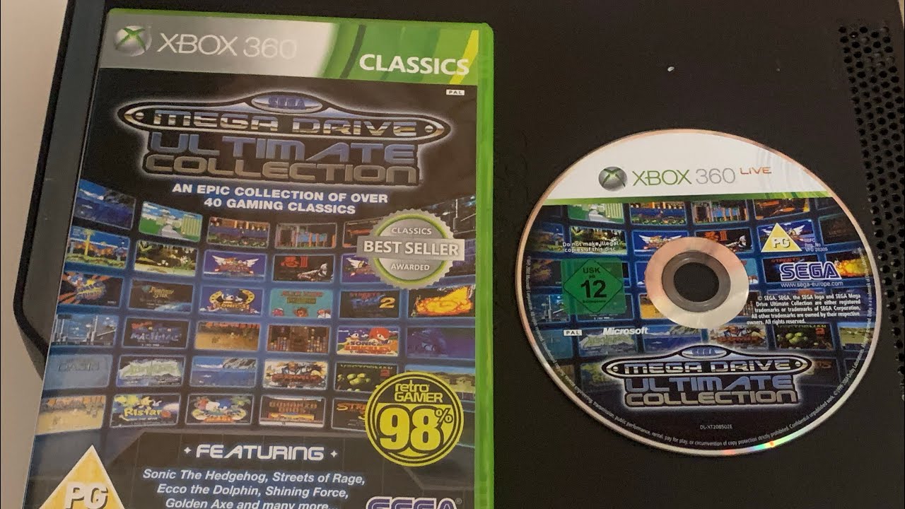 Xbox 360 Ultimate Mega drive Collection 40 Games Walk Through-Sonic-Shinobi-Golden & More