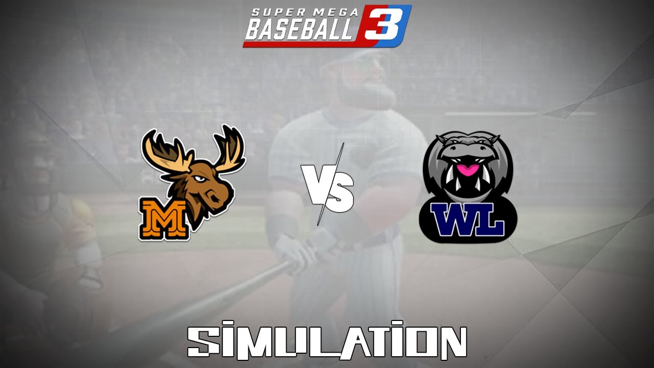 Super Mega Baseball 3 (2020) - Moose vs Wideloads [Gameplay Simulation]