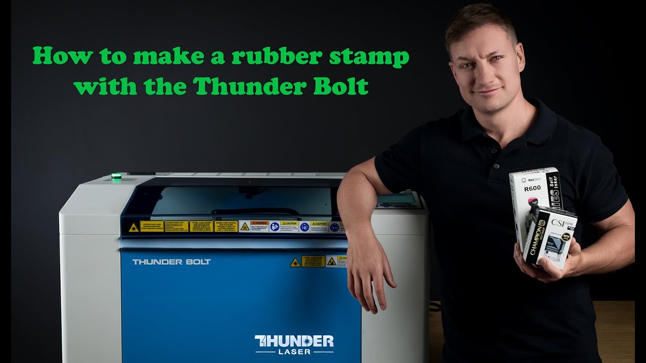 How to make a rubber stamp with the Thunder Bolt