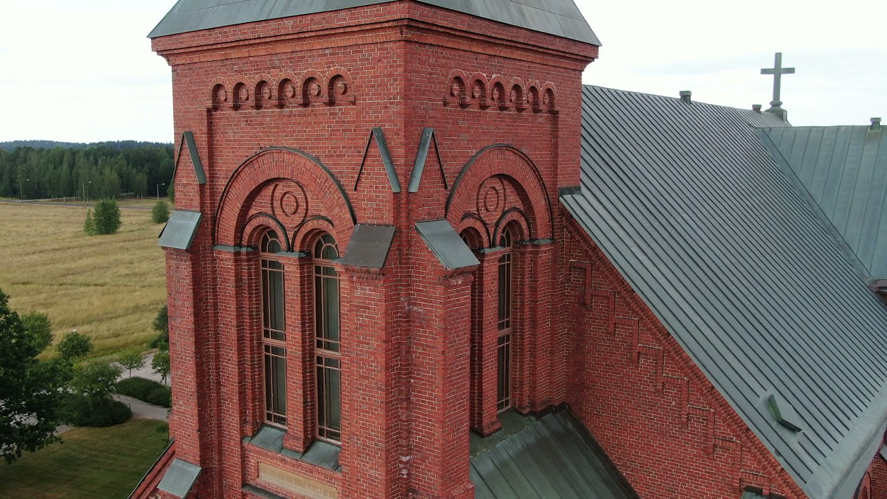 Sipoo Church drone