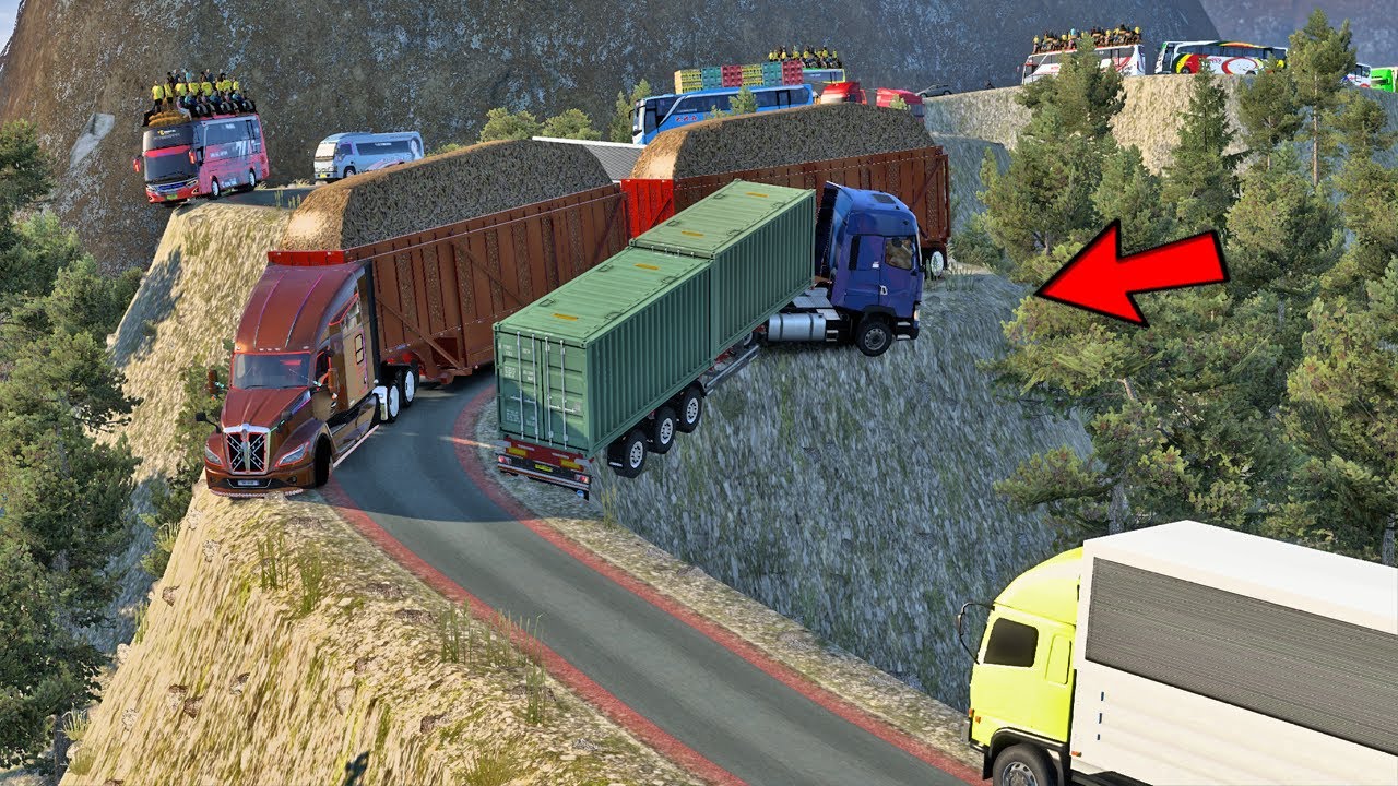 CRUSHING CARS & DEFYING GRAVITY! The Most Insane Truck and Train Compilation | ETS2
