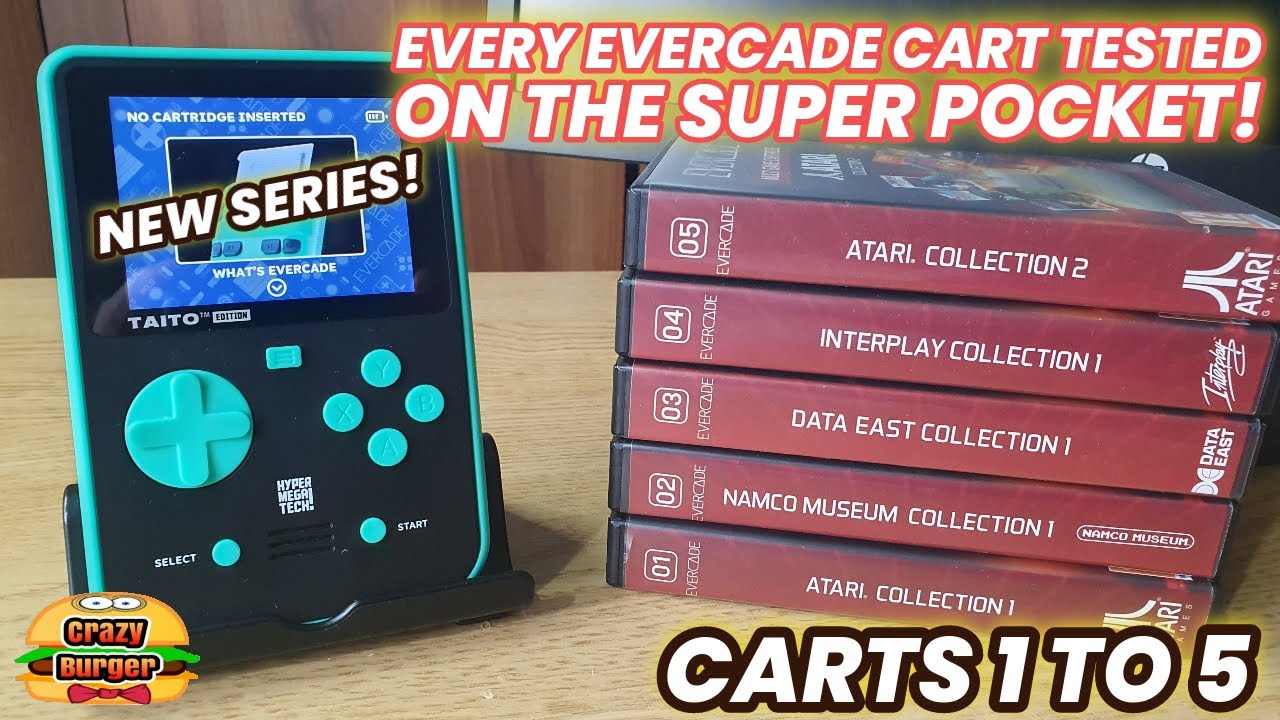 Все тележки Evercade протестированы на Super Pocket — тележки с 1 по 5! (НОВАЯ СЕРИЯ!)