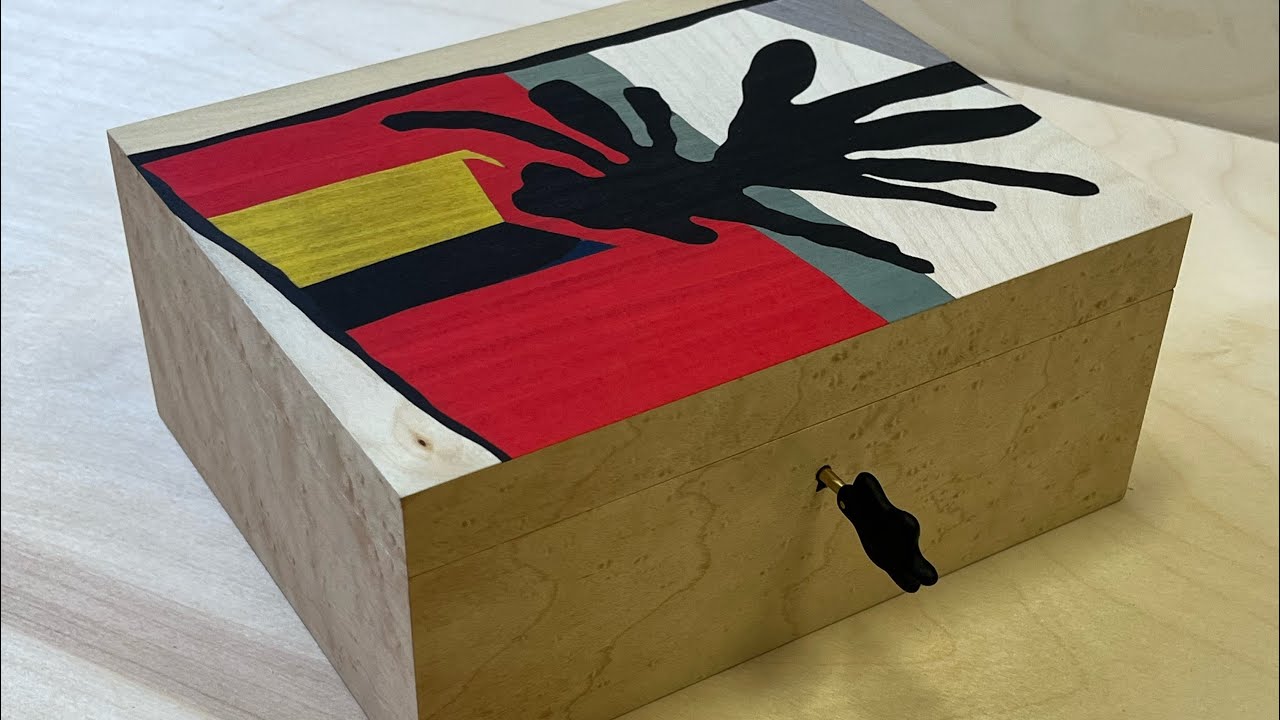Marquetry boxes with fine box hardware, Finewoodworking