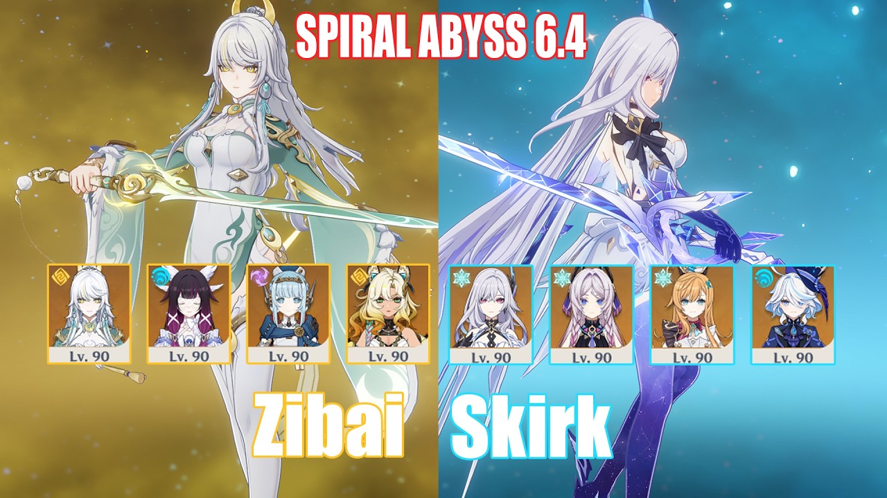 C0 Zibai & C0 Skirk | Spiral Abyss 6.4 | Genshin Impact
