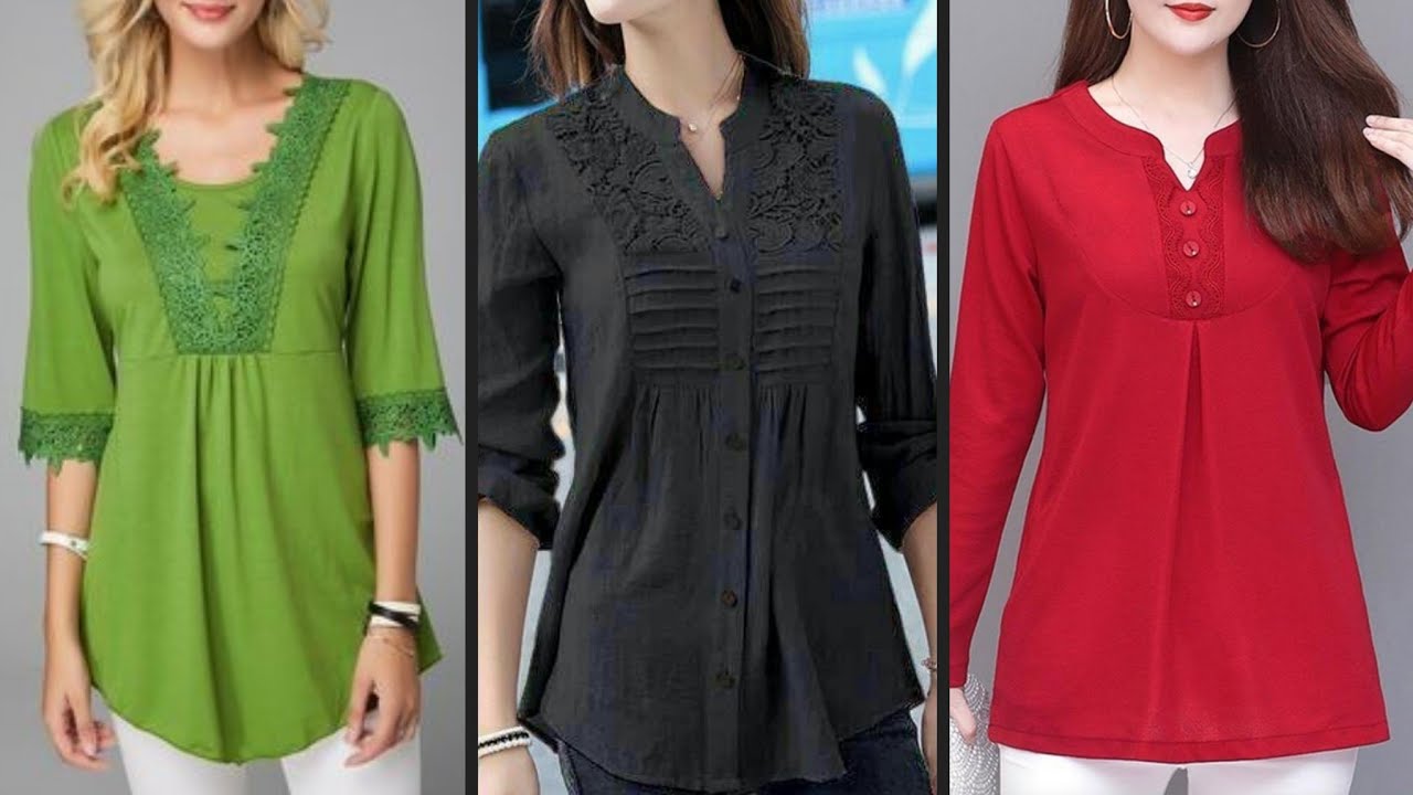 stylish plan chiffon top And Blouses Designs Ideas for Girls #2022designs