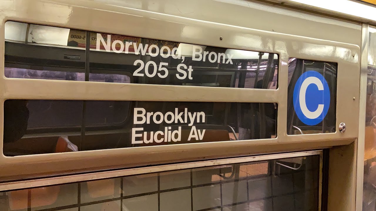 IND Subway: R68 (C) Train Ride from Euclid Avenue to Norwood-205th Street via Concourse Local