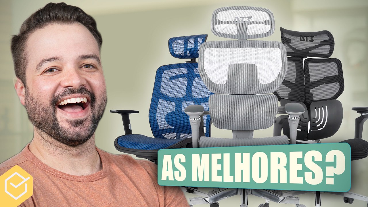 Qual MELHOR CADEIRA ERGON&Ocirc;MICA!? TESTEI TODAS da DT3! // ErgoOne, Frost e Diana