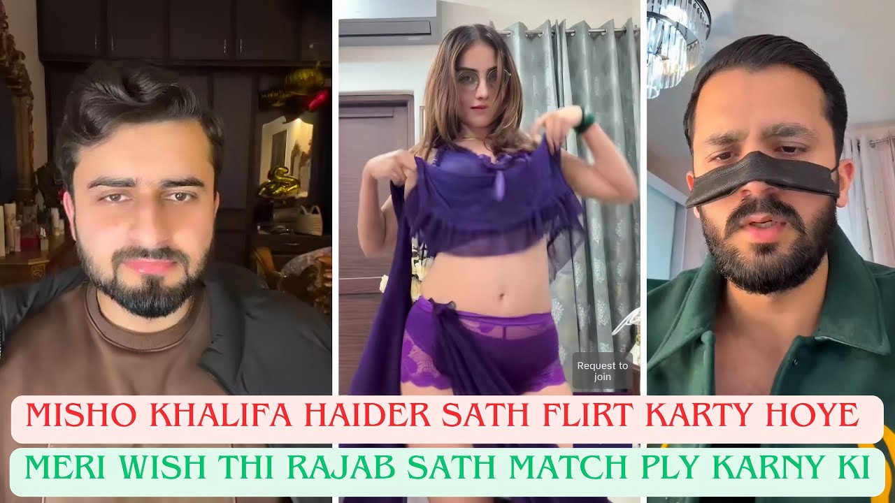 Misho Khalifa Haider Sath Flirt Karty Hoye | Meri Wish Thi Rajab Sath Match Play Karny Ki
