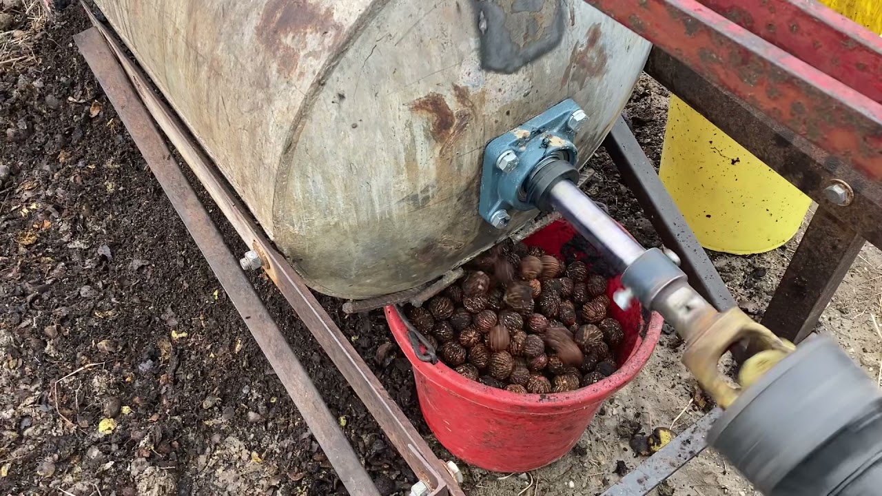 Black walnut huller design and explanation