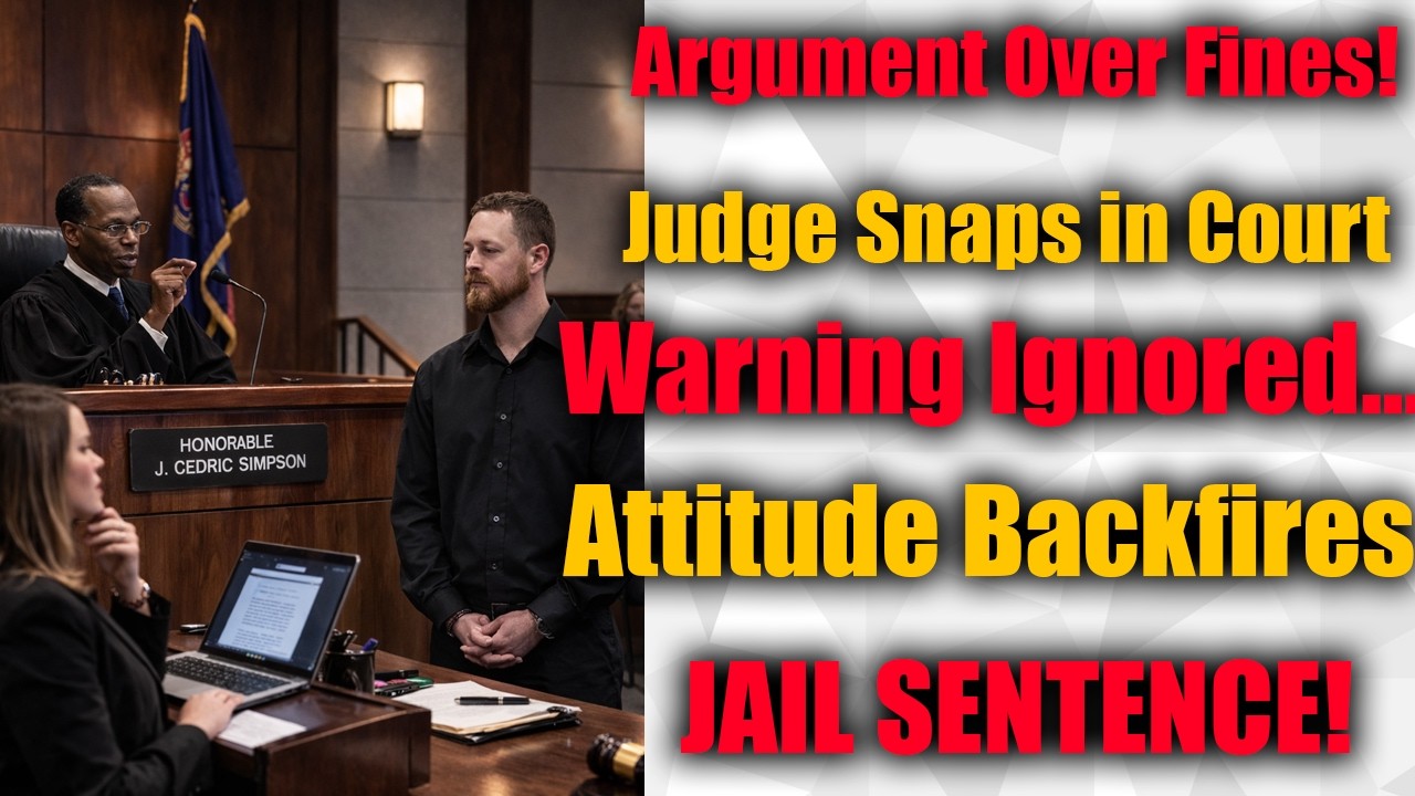 Defendant Argues Over Fines — Judge Responds with Immediate Jail Time