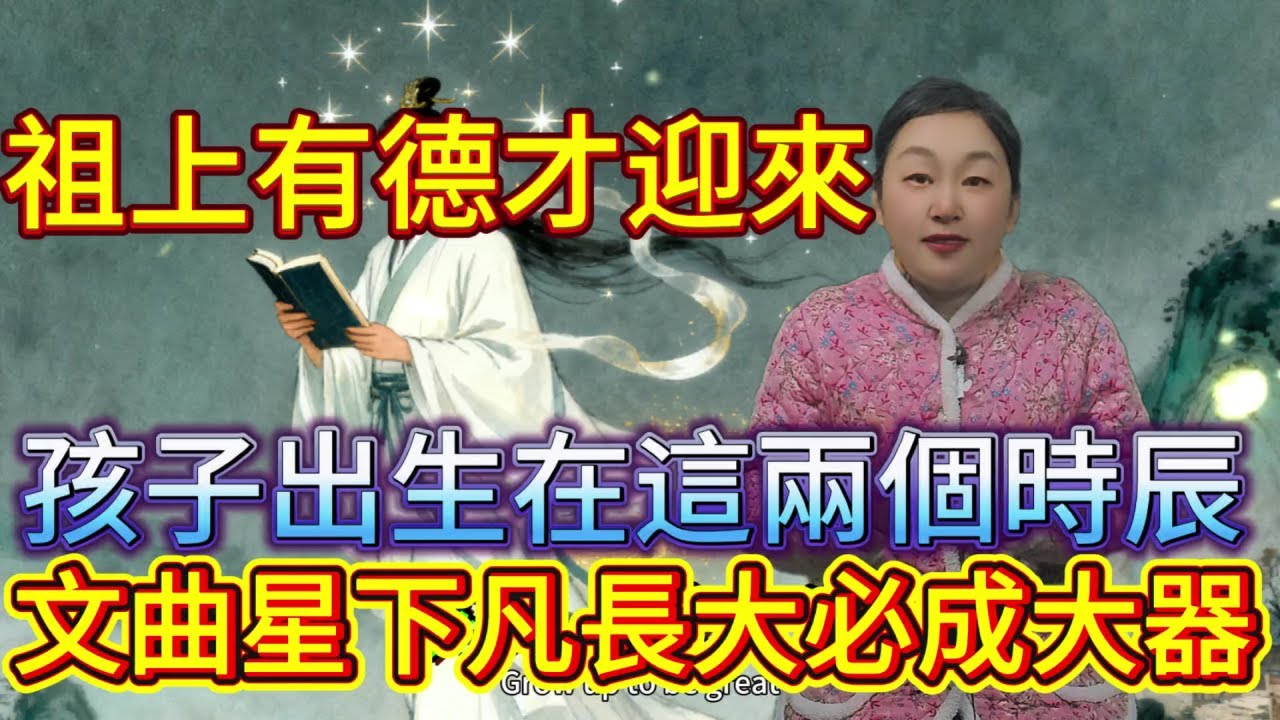 祖上有德才迎來！孩子出生這幾個時辰，文曲星下凡，長大必成大器！#命理 #風水 #祖 #家族 #家運