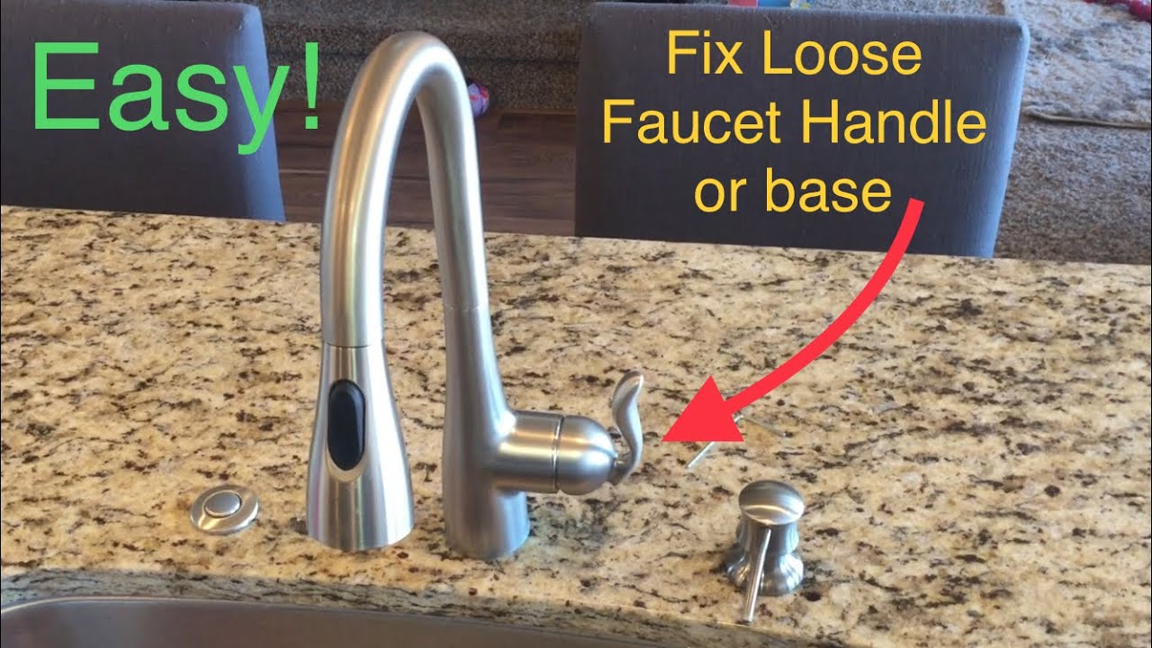 Tighten Loose Faucet Handle and base: Moen Faucet, Kitchen, bathroom 3/32” 