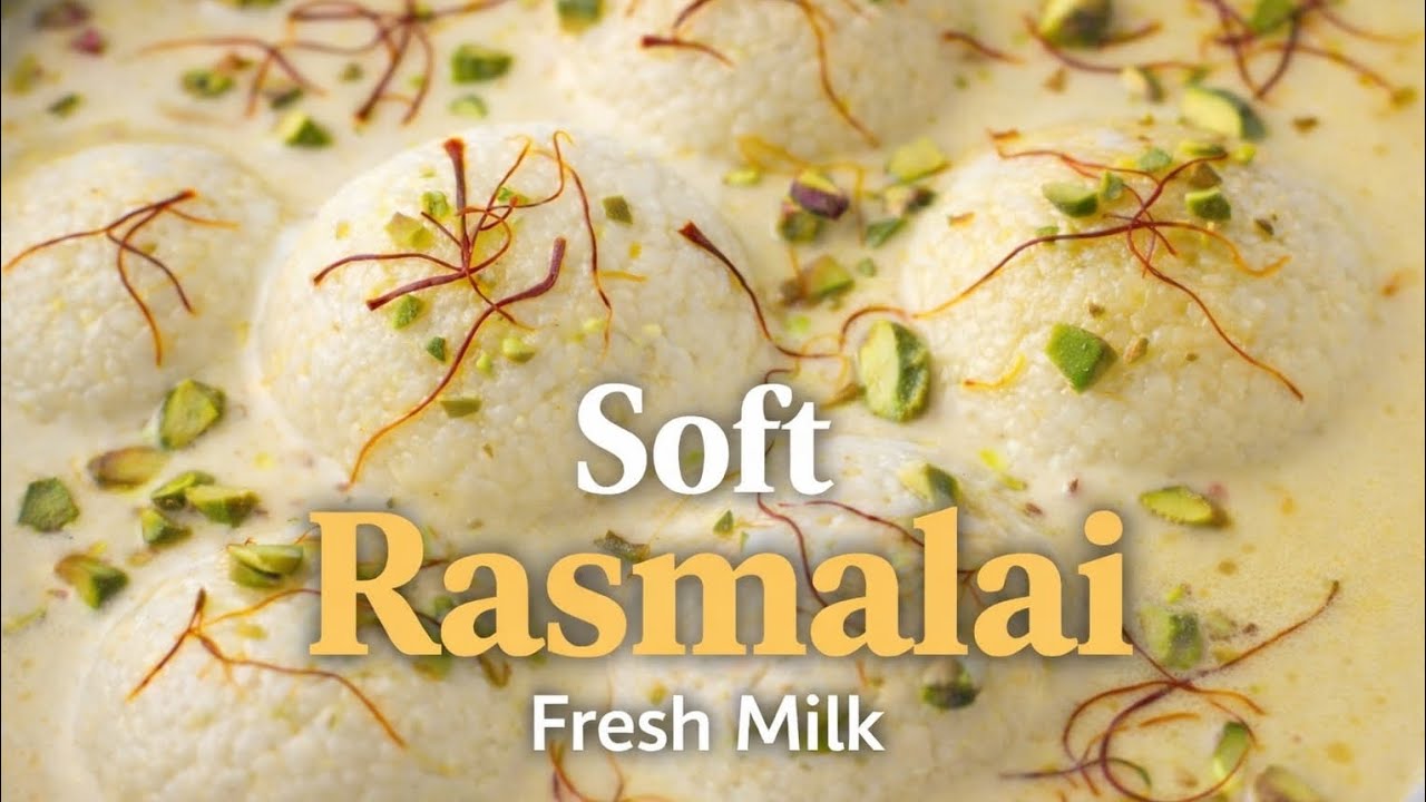 Halwai Style Soft Rasmalai Recipe