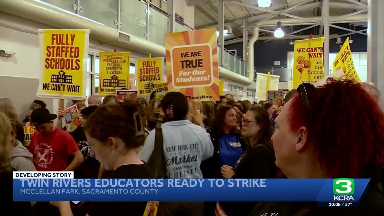 Twin Rivers educators rally for fair contract ahead of potential strike