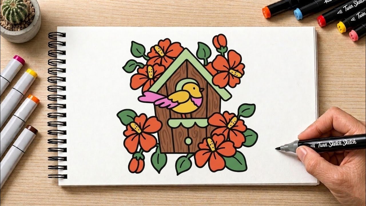 Coloring asmr 2 hours ✨ Calming marker sounds