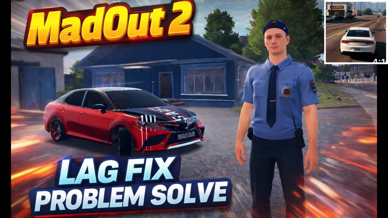 MadOut2 Lag Fix 😱 problem solved | Smooth Gameplay | Low End Device Setting #madout2 #viral 