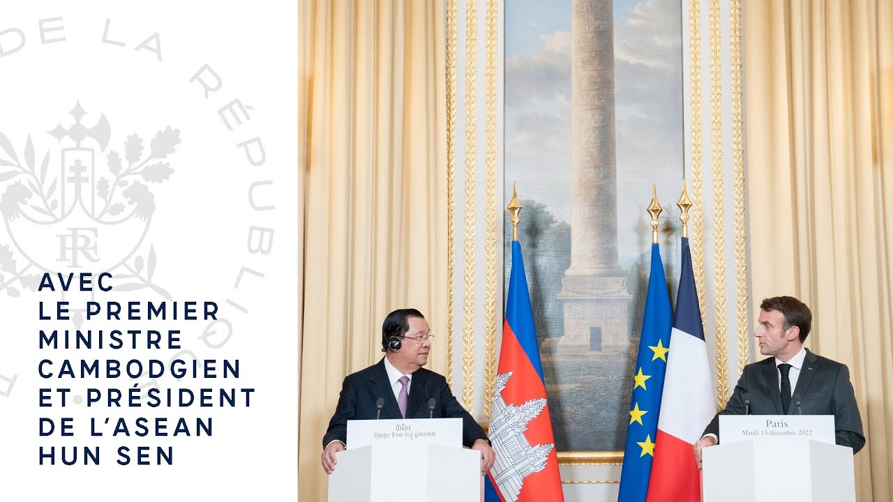 Déclaration conjointe avec Hun Sen, Premier ministre du royaume du Cambodge et Président de l’ASEAN.