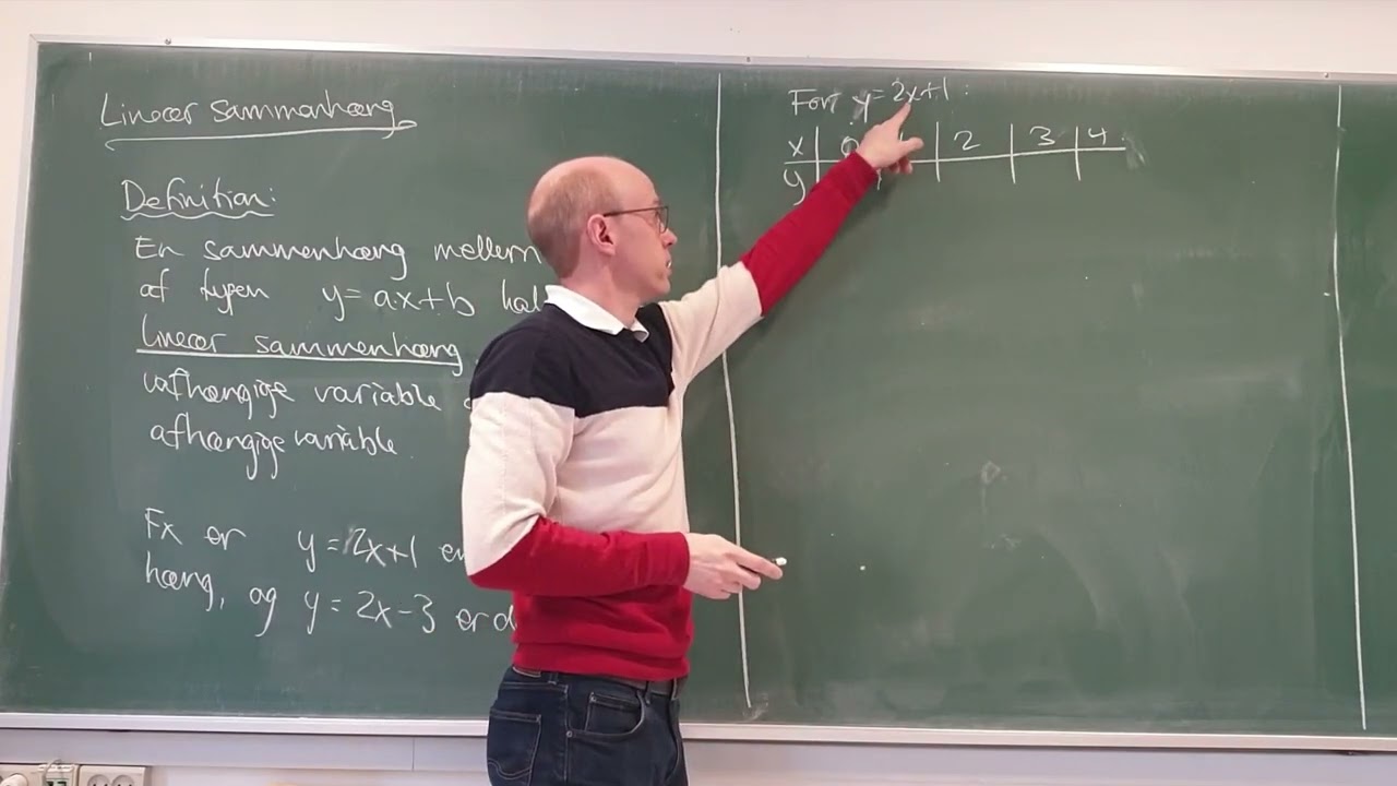 Lineær sammenhæng - intro (gammel)