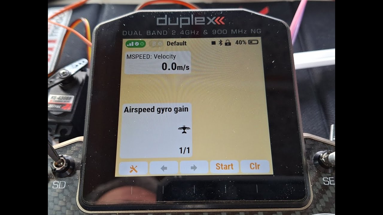 Jeti - using airspeed to adjust gyro gain