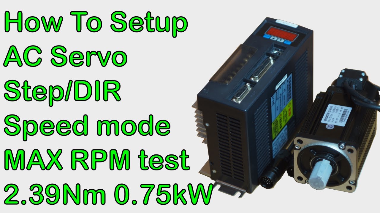 Как настроить китайский серводвигатель переменного тока 80ST-M02430 - Step/Dir and SpeedControl Mode