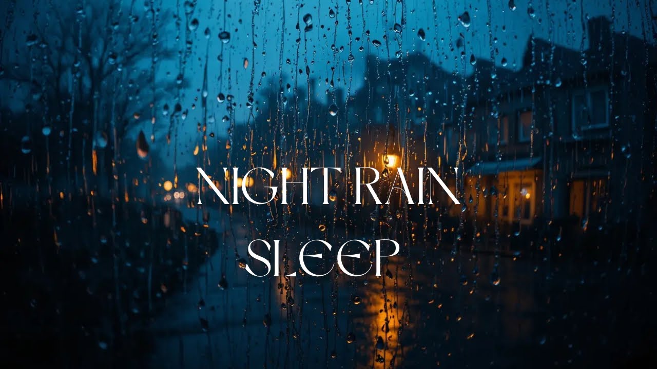 Fall Asleep in 2 Minutes 🌧️ Heavy Rain on Dark Window | Deep Sleep Rain Sounds